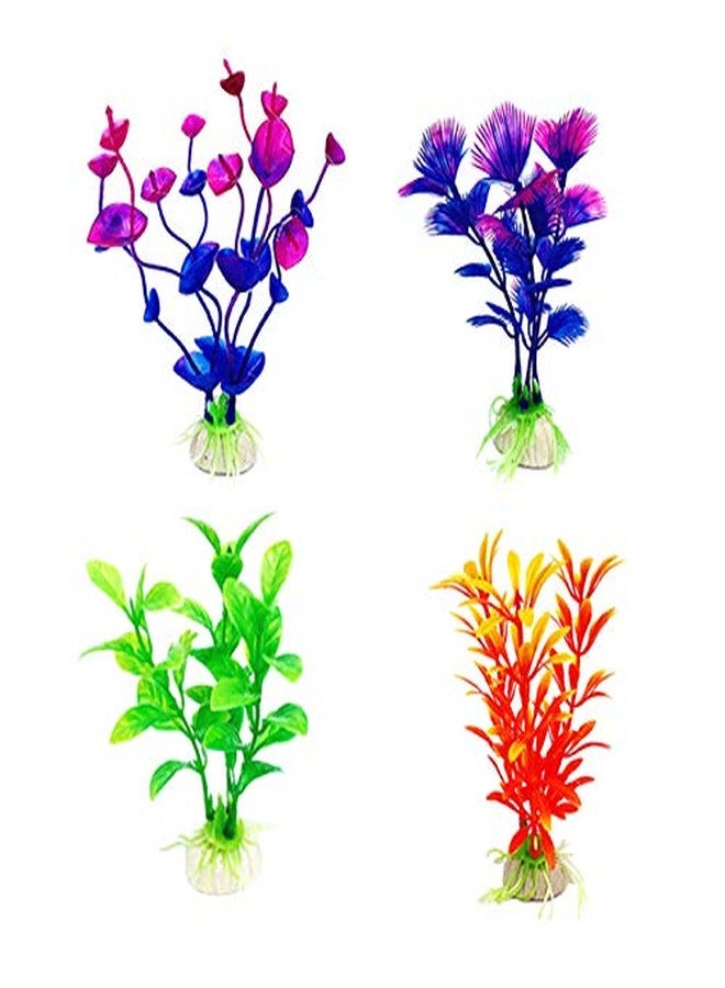 CousDUoBe Artificial Aquatic Plants 11 Pcs Small Aquarium Plants Artificial Fish Tank Decorations，Used for Household and Office Aquarium Simulation Plastic Hydroponic Plants - Image 3